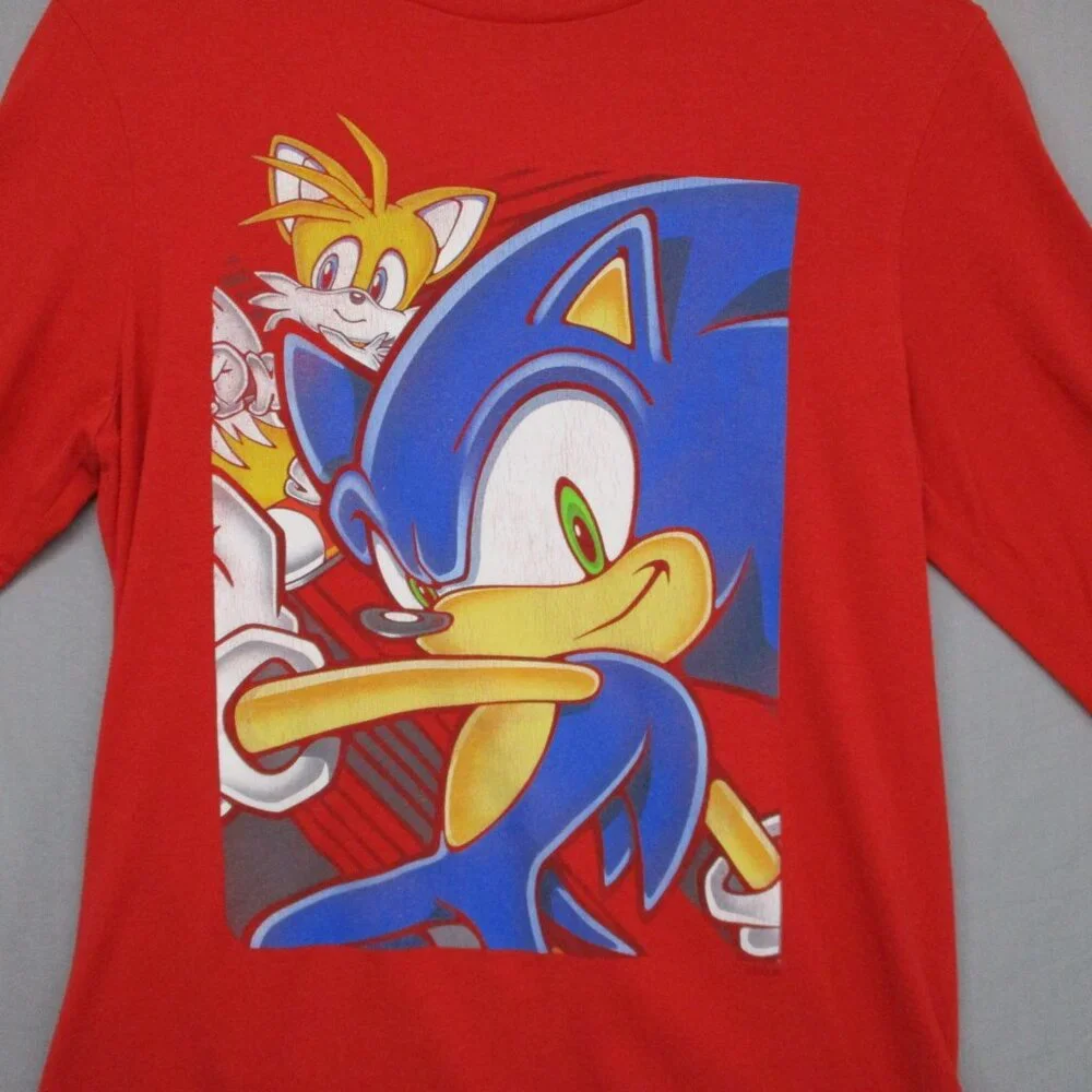 Old Navy Collectable Sonic The Hedge Hog Graphic Print Red Kids Size | L‎